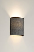 Kinkiet DUOLLA SEMI CIRCLE WALL LAMP 608978 szary/czarny 1xE27 średn.n/acm