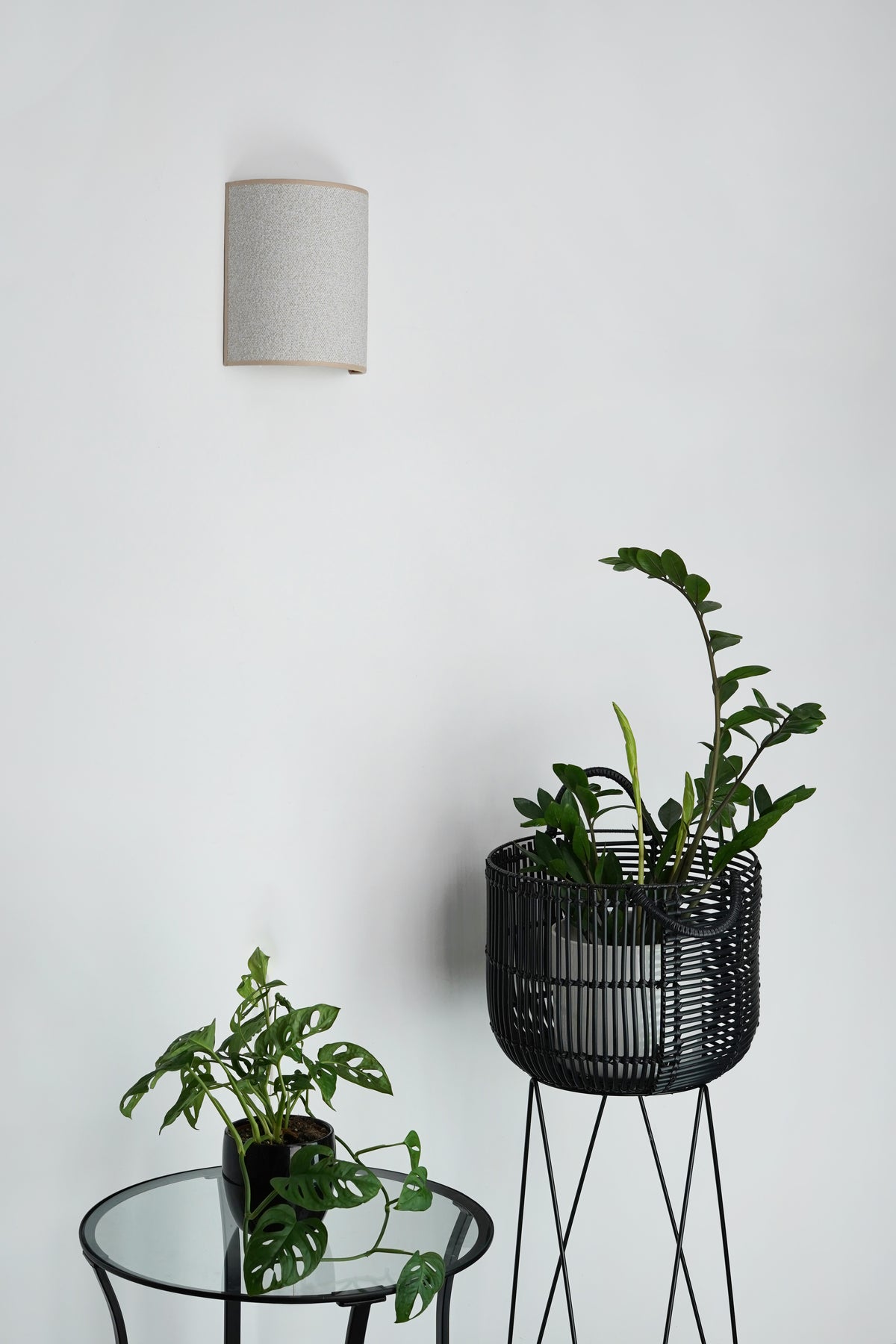 Kinkiet DUOLLA SEMI CIRCLE WALL LAMP 608985 kremowy/n/a 1xE27 średn.n/acm