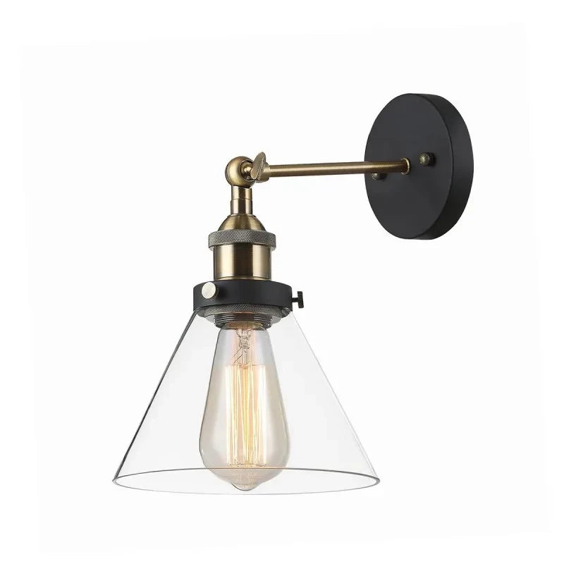 Kinkiet LOFT dł. 18cm E27 | czarny