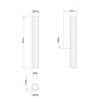 Kinkiet Linea LED CCT IP44 biały LP-0510/1W-45 WH