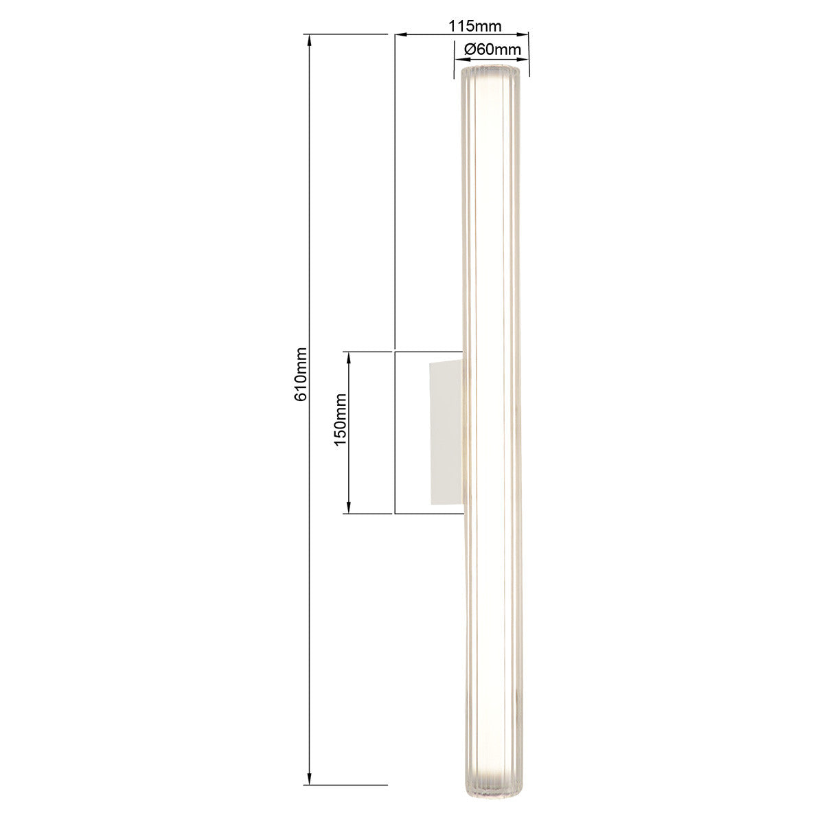 Kinkiet Linea LED CCT IP44 biały LP-0510/1W-61 WH