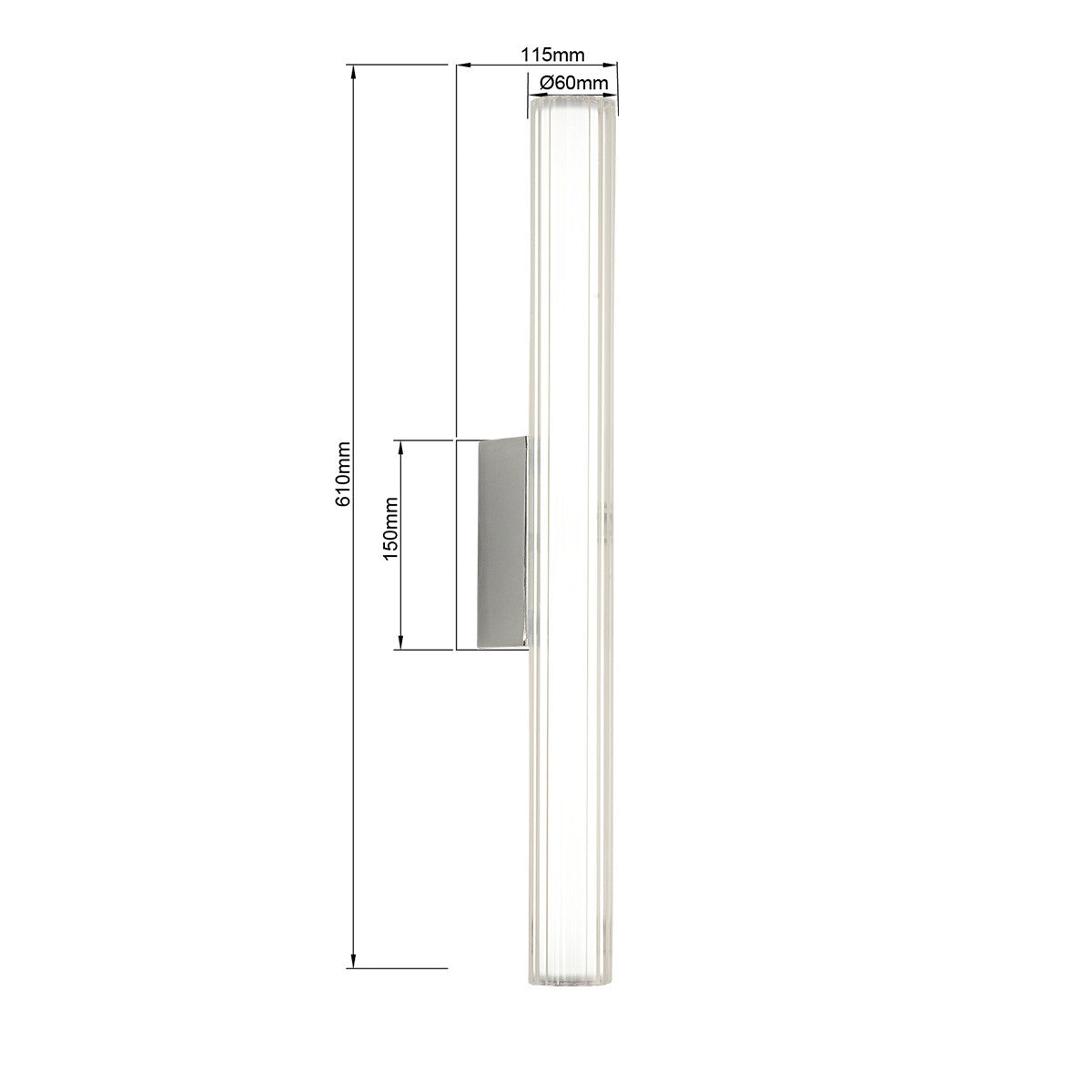 Kinkiet Linea LED CCT IP44 chrom LP-0510/1W-61 CH
