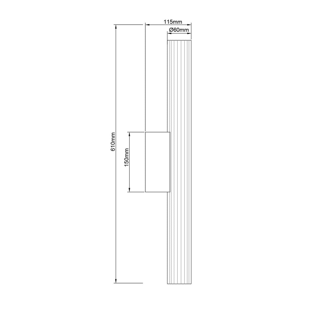 Kinkiet Linea LED CCT IP44 czarny LP-0510/1W-61 BK