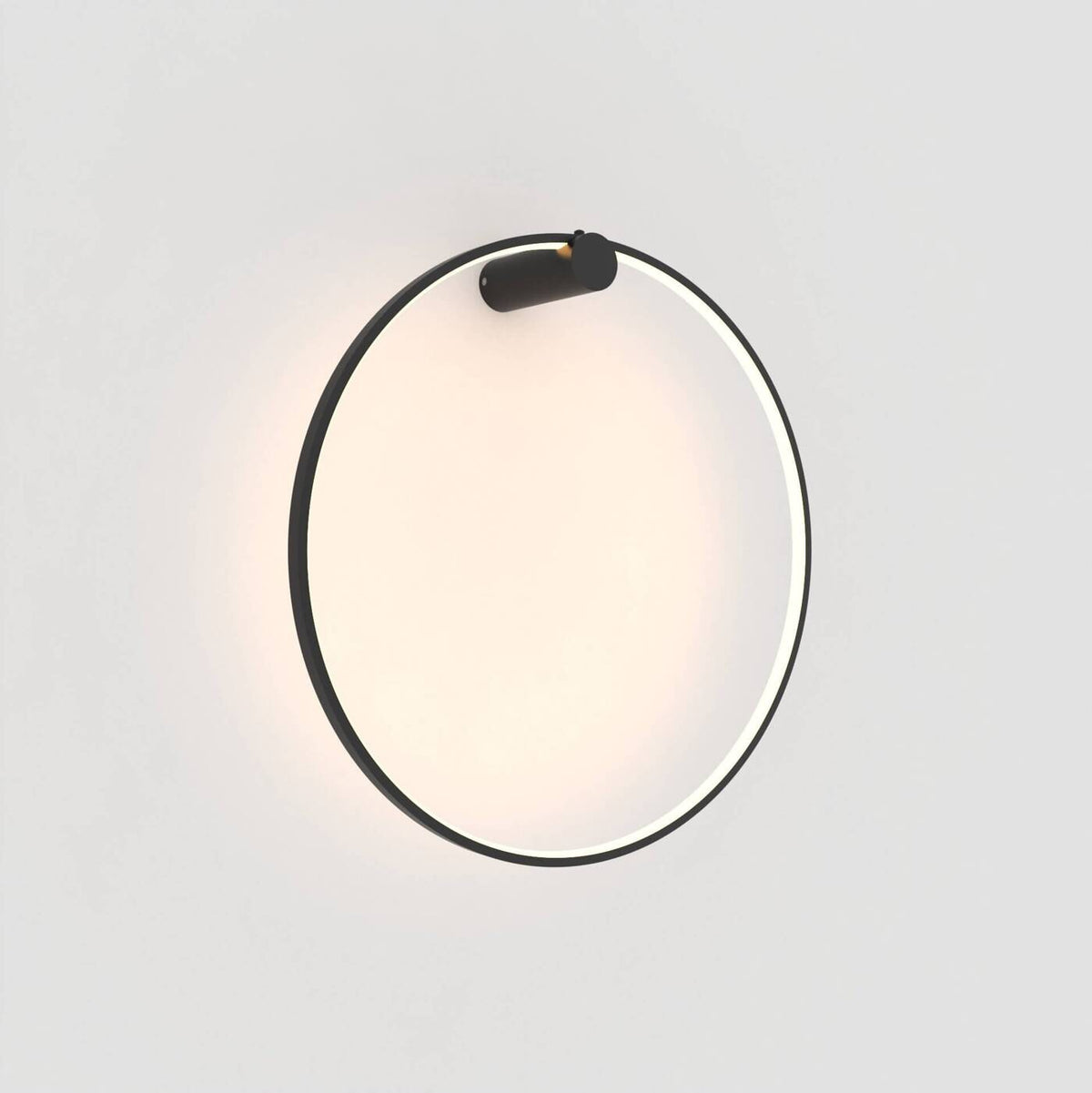Kinkiet MIRROR, duży, czarny, 50W LED, barwa ciepła 3000K, IP44