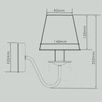 Kinkiet MONA, srebrny, 1x40W E14