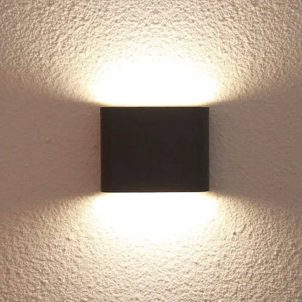Kinkiet SAPRI, czarny, 2x3W LED, barwa neutralna 4000K, IP54