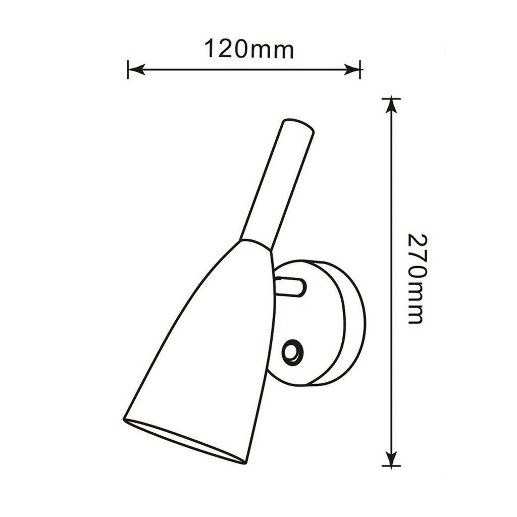 Kinkiet SOLIN, czarny, 1x40W E14