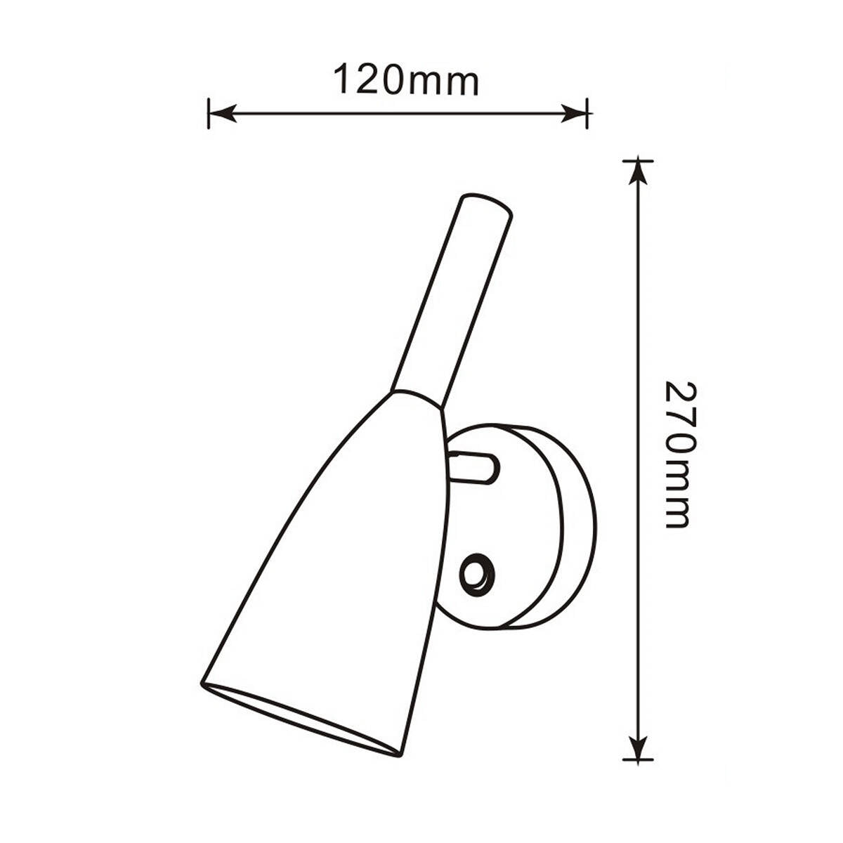 Kinkiet SOLIN, czarny, 1x40W E14