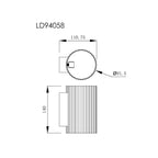 Kinkiet Tokio 1, czarny, 1x40W G9