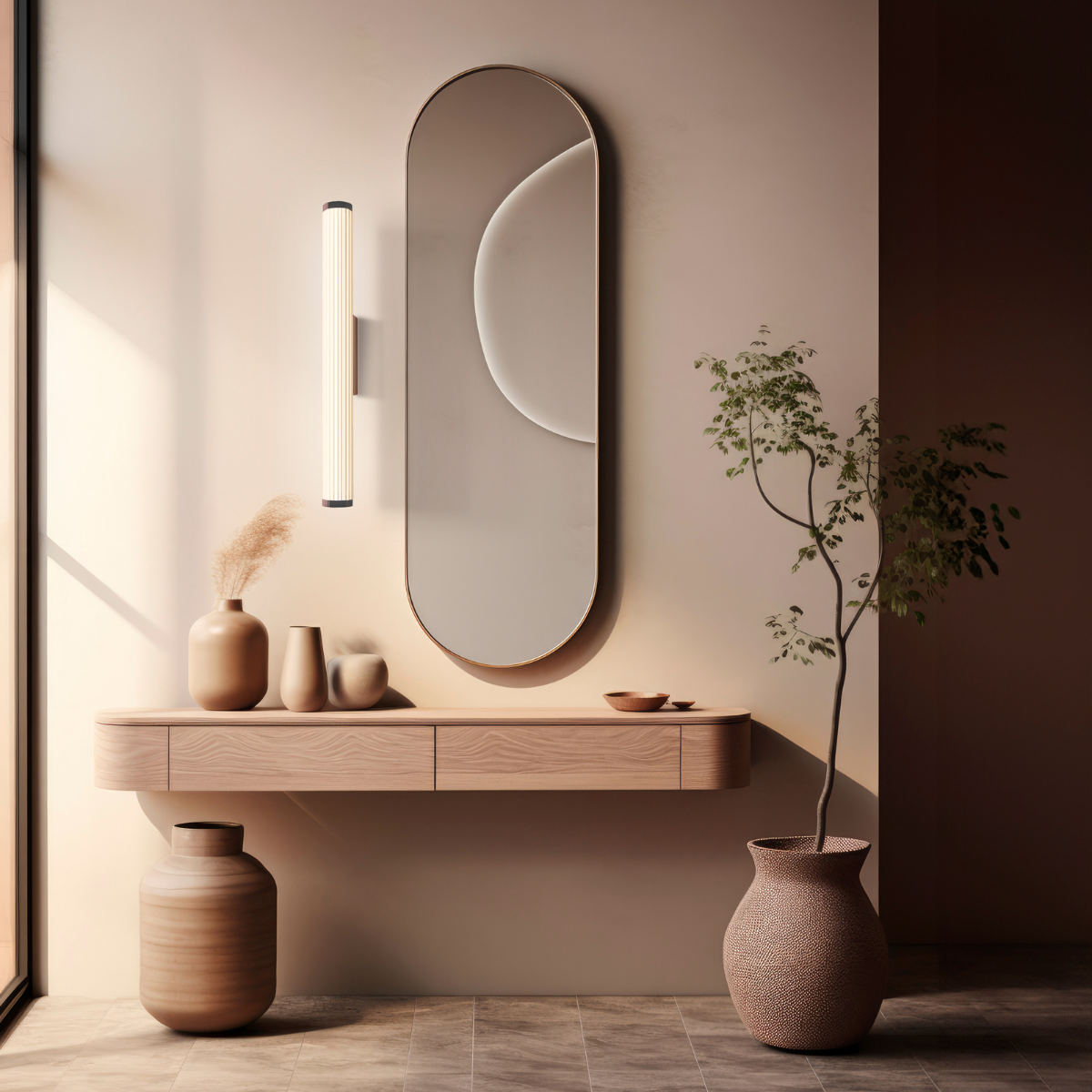 Kinkiet Vena 45 cm czarna LED CCT