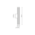 Kinkiet Vena 45 cm czarna LED CCT