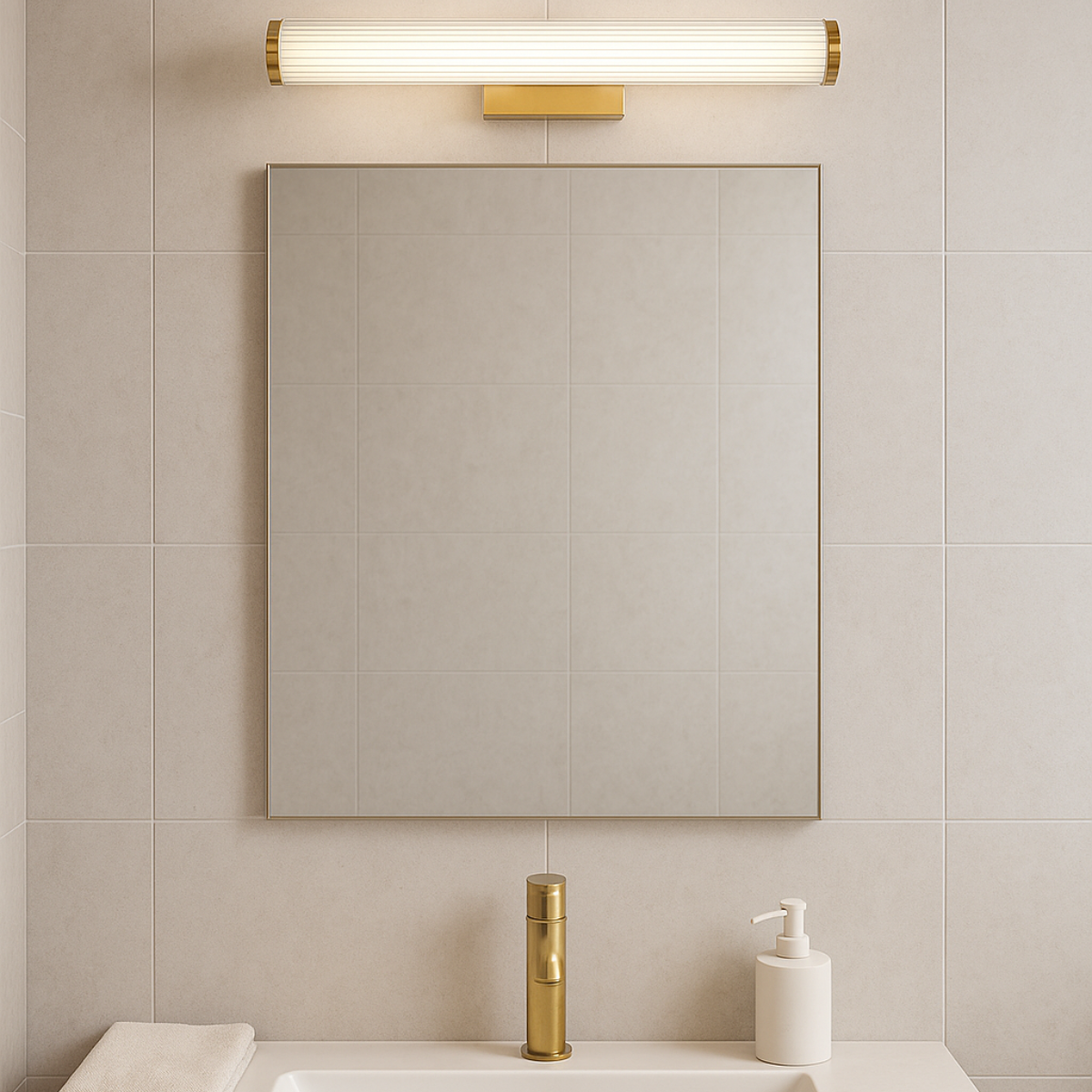 Kinkiet Vena 45 cm złoty LED CCT