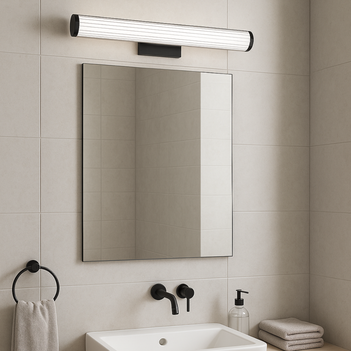 Kinkiet Vena 60 cm czarna LED CCT