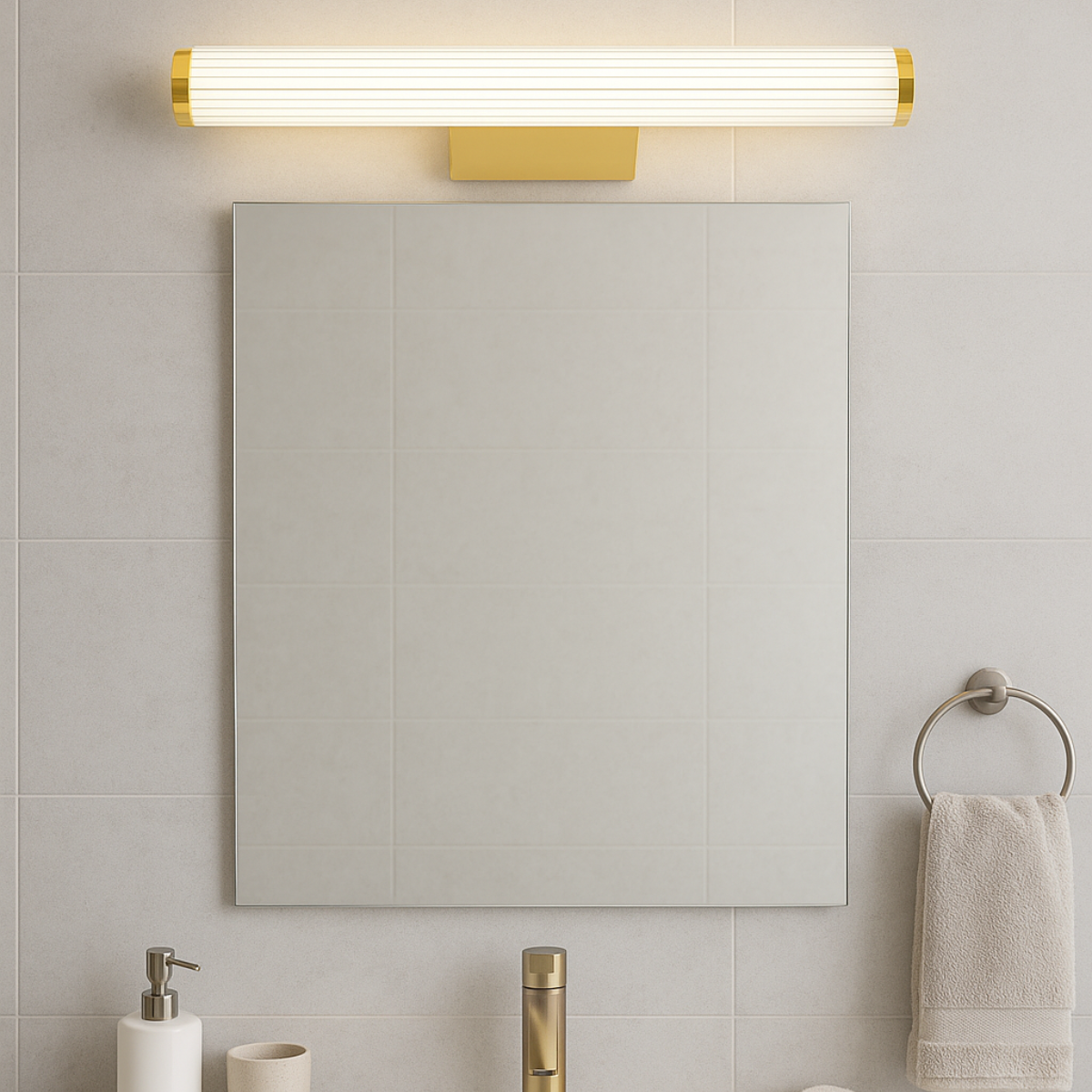 Kinkiet Vena 60 cm złoty LED CCT