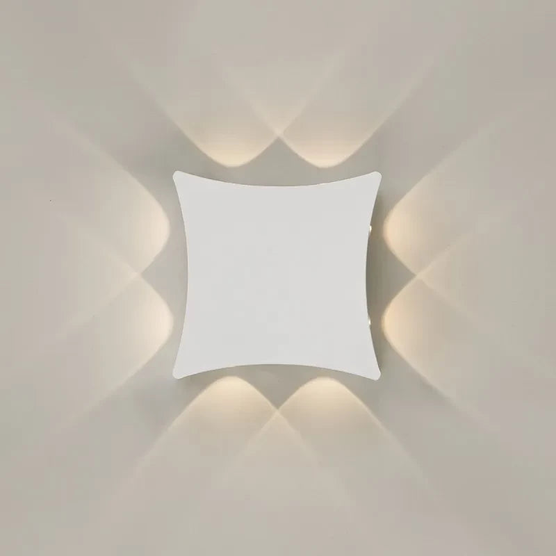 Kinkiet elewacyjny Pensa dł. 14cm 1W LED | biały piaskowany