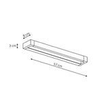 Kinkiet łazienkowy DENVER, biały, 20W LED, barwa neutralna 4000K, IP44