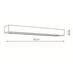 Kinkiet łazienkowy IBROS neutralna 4000k dł. 93cm IP44 12W | biały