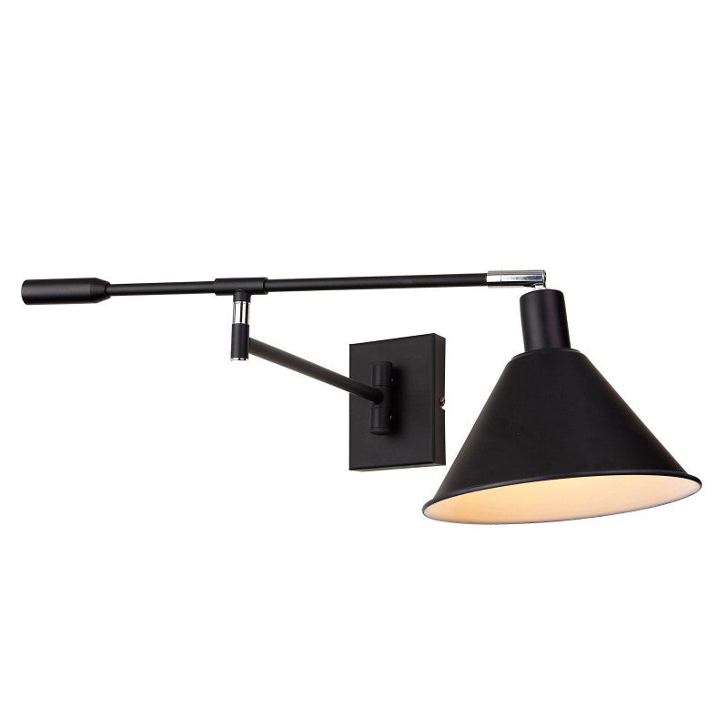 Kinkiet na wysięgniku Trinity dł. 53cm E14 | czarny