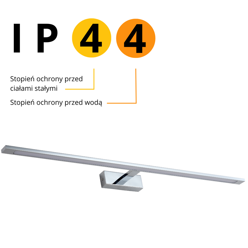 Kinkiet nad lustro ISLA chrom 62cm IP44