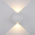 Kinkiet zewnętrzny Carsoli śr. 10cm 4W LED ciepła biel 3000K | biały