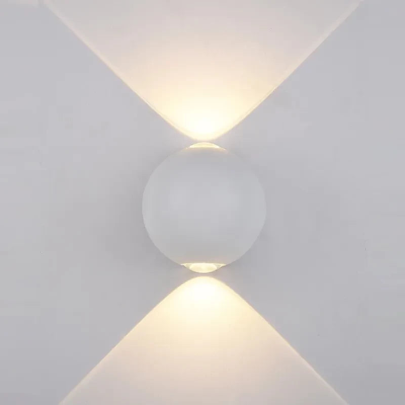 Kinkiet zewnętrzny Carsoli śr. 10cm 4W LED ciepła biel 3000K | biały