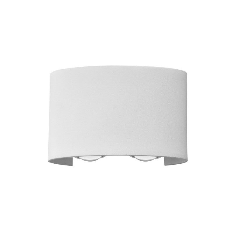 Kinkiet zewnętrzny Ortelo dł. 12cm 4W 4xLED ciepła biel 3000K | biały