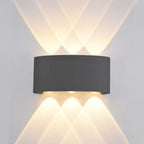 Kinkiet zewnętrzny Ortelo dł. 17cm 6W 3xLED | czarny