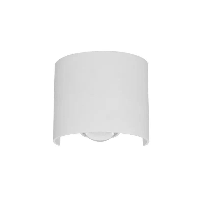 Kinkiet zewnętrzny Ortelo dł. 8cm 2W 2xLED ciepła biel 3000K | biały