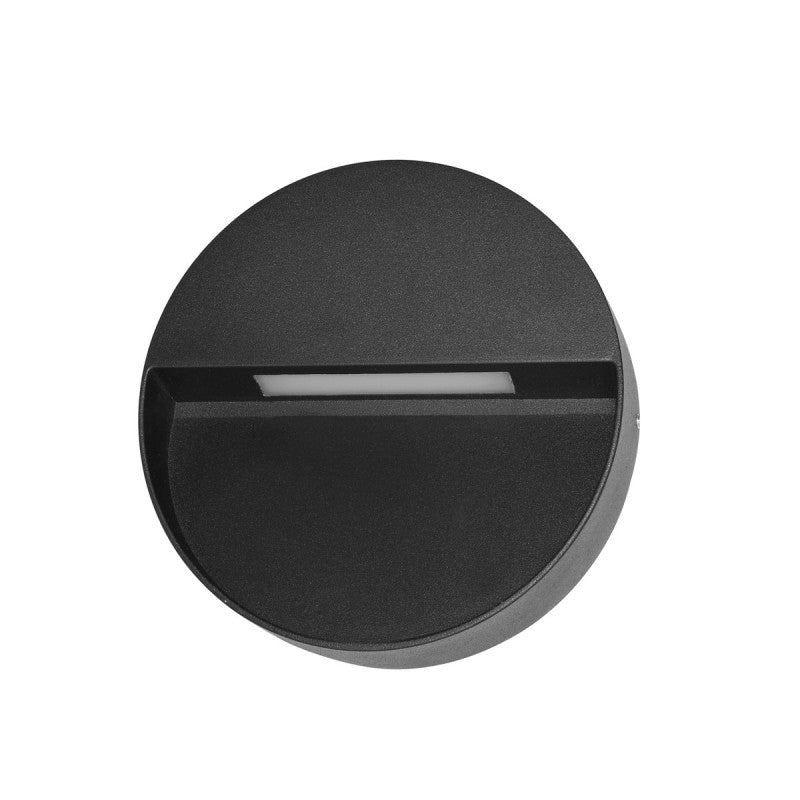 Kinkiet zewnętrzny Piana 14,5cm 3W LED barwa ciepła 3000K | czarny