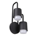 Kinkiet zewnętrzny Sorano dł. 15,7cm 6W LED barwa ciepła 3000K | czarny/biały matowy
