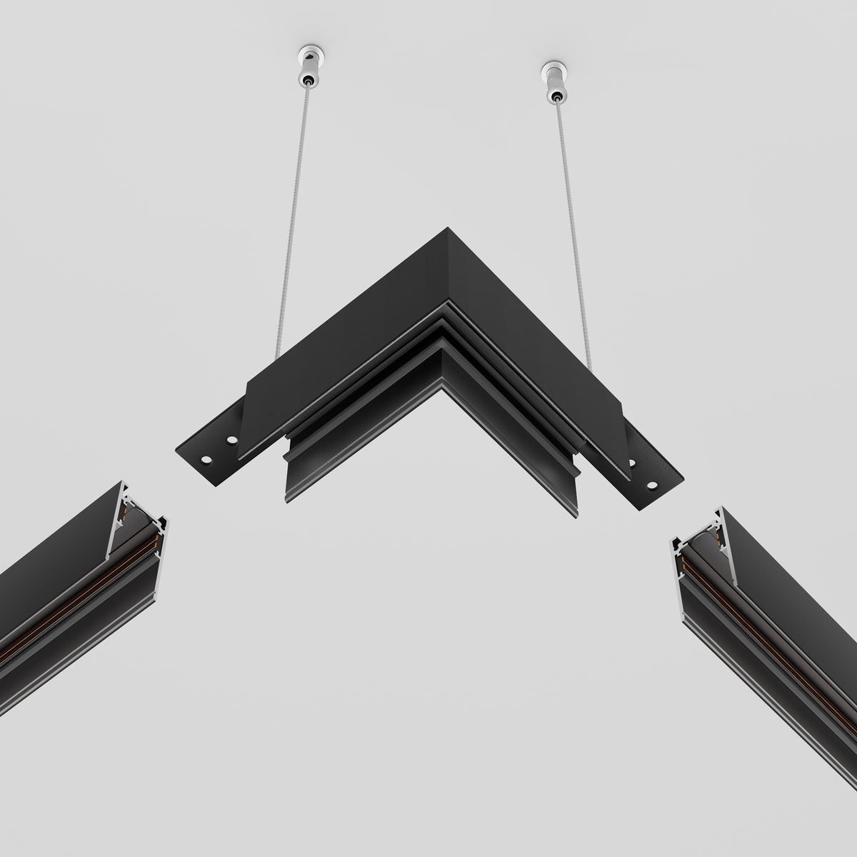 Komponenty do systemu szyn natynkowych Technical Accessories for tracks Exility IP20 x TRA034HCL-41B | Czarny