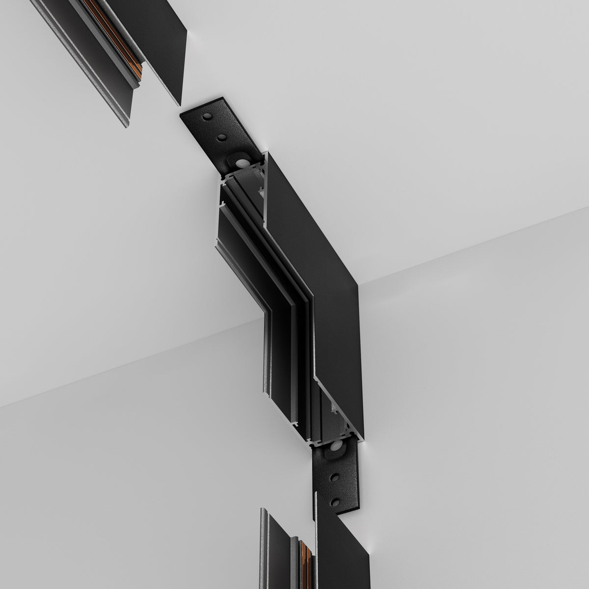 Komponenty do systemu szyn natynkowych Technical Accessories for tracks Exility IP20 x TRA034ICL-41B | Czarny
