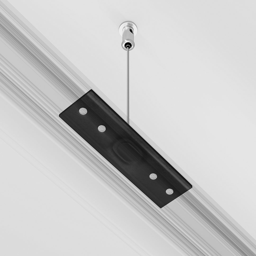 Komponenty do systemu szyn natynkowych Technical Accessories for tracks Exility IP20 x TRA034SW-2B | Czarny