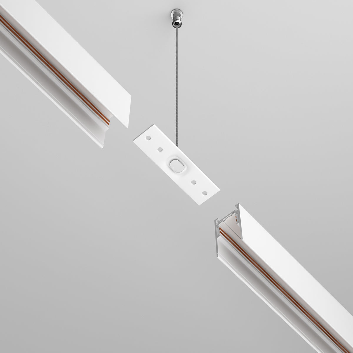 Komponenty do systemu szyn natynkowych Technical Accessories for tracks Exility - x TRA034C-21W | Biały