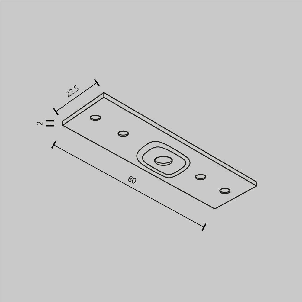 Komponenty do systemu szyn natynkowych Technical Accessories for tracks Exility - x TRA034C-21W | Biały