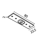 Komponenty do systemu szyn natynkowych Technical Accessories for tracks Exility - x TRA034C-21W | Biały