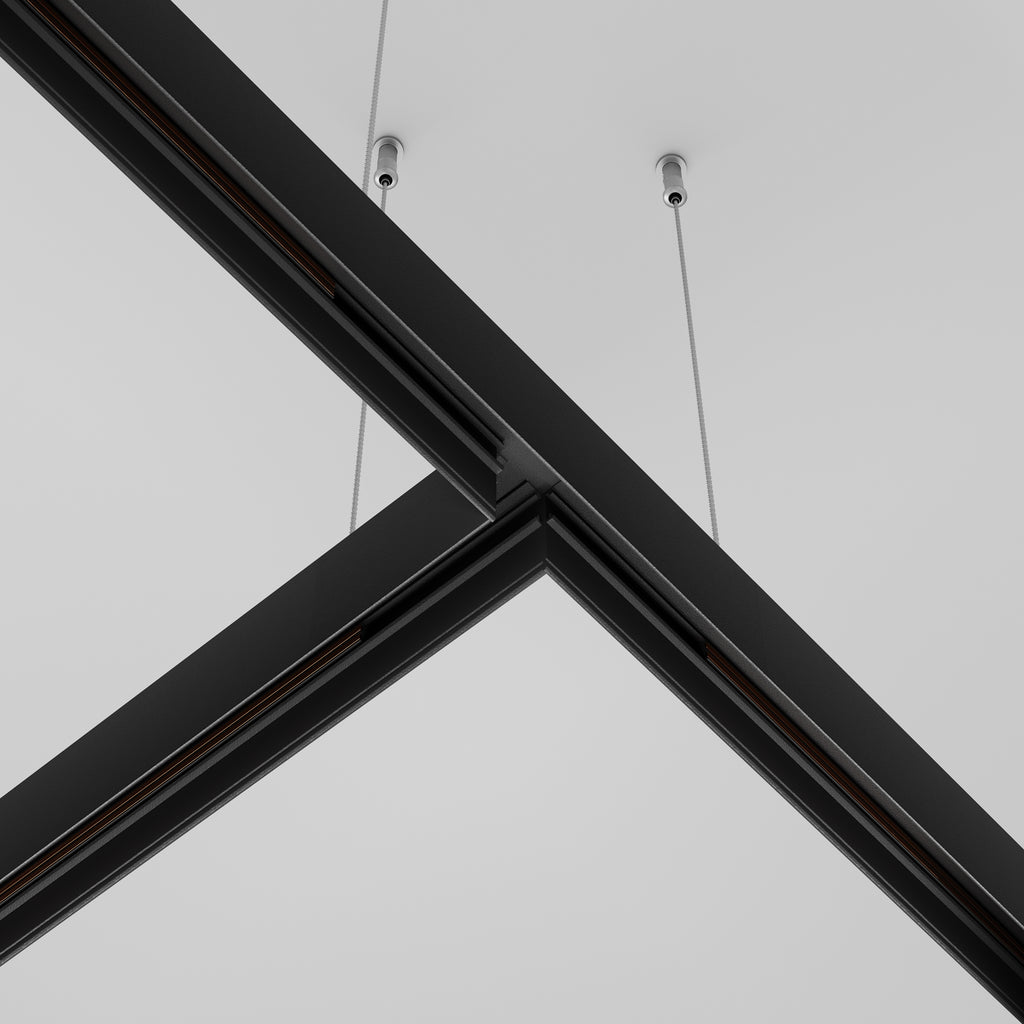 Komponenty do systemu szyn natynkowych Technical Accessories for tracks Exility - x TRA034CT-41B-DE | Czarny