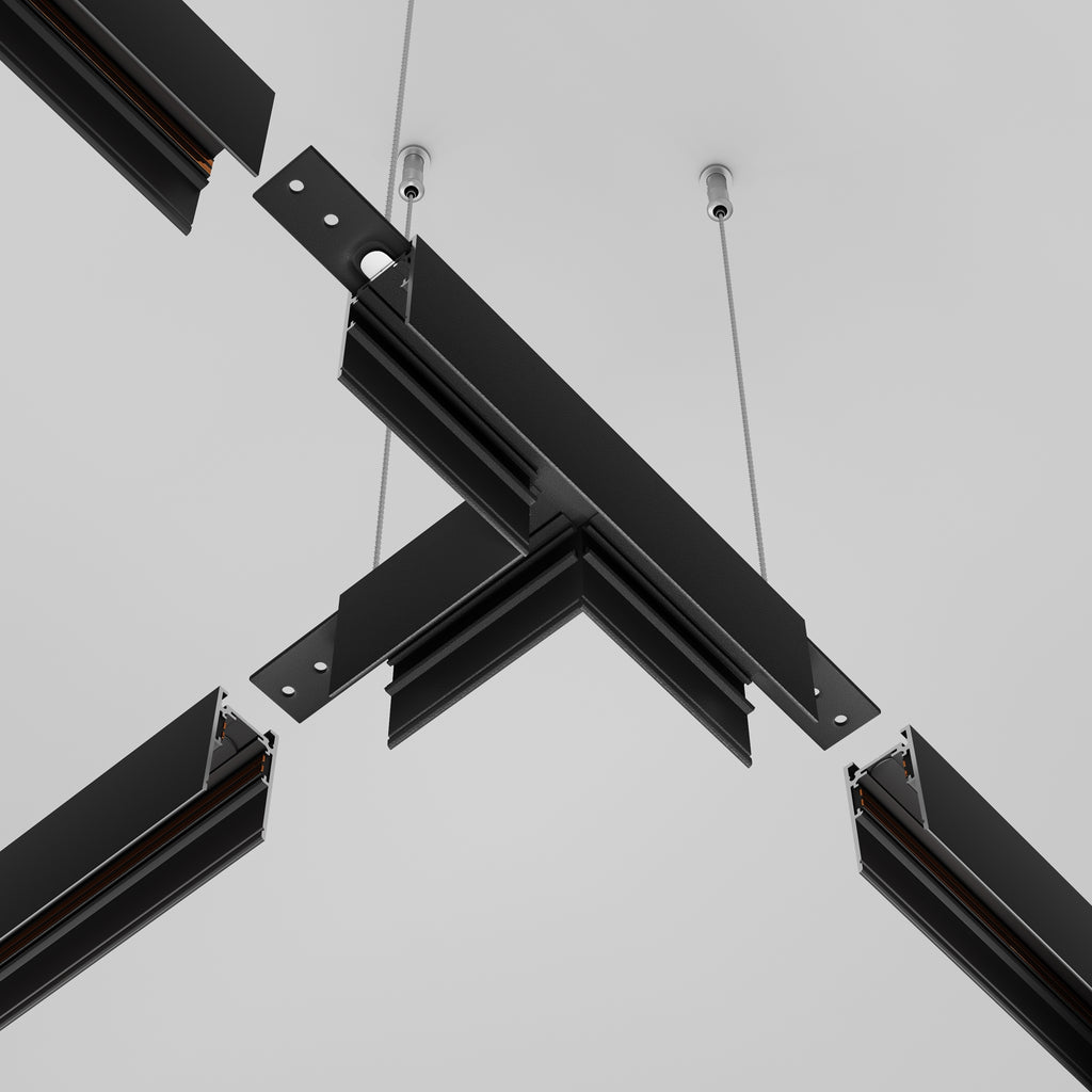 Komponenty do systemu szyn natynkowych Technical Accessories for tracks Exility - x TRA034CT-41B-DE | Czarny