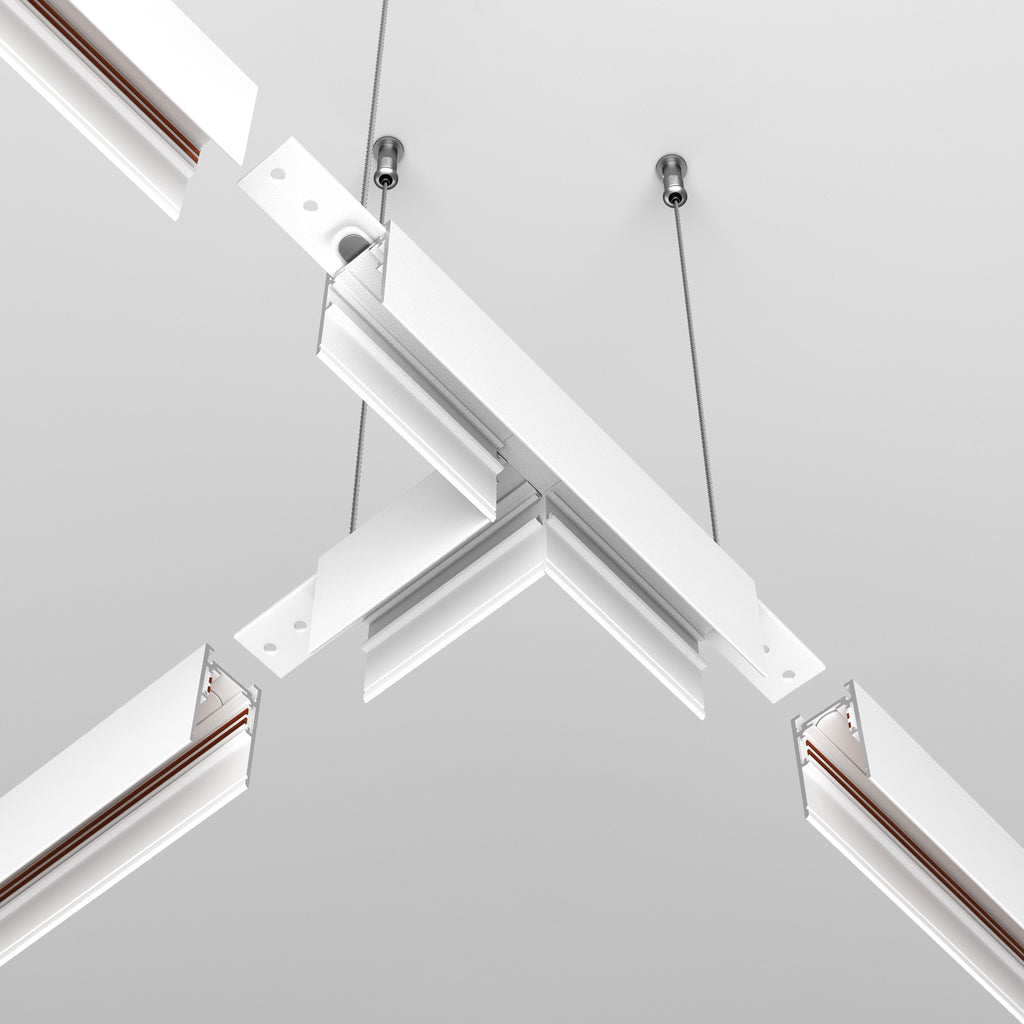 Komponenty do systemu szyn natynkowych Technical Accessories for tracks Exility - x TRA034CT-41W-DE | Biały