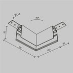 Komponenty do systemu szyn natynkowych Technical Accessories for tracks Exility - x TRA034HCL-41W | Biały