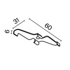 Komponenty do systemu szyn natynkowych Technical Accessories for tracks Exility - x TRA034HS-21W | Biały