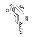 Komponenty do systemu szyn natynkowych Technical Accessories for tracks Exility - x TRA034ICL-41W | Biały