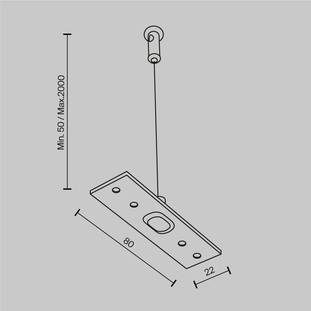 Komponenty do systemu szyn natynkowych Technical Accessories for tracks Exility - x TRA034SW-2W | Biały