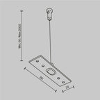 Komponenty do systemu szyn natynkowych Technical Accessories for tracks Exility - x TRA034SW-2W | Biały