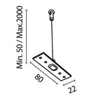 Komponenty do systemu szyn natynkowych Technical Accessories for tracks Exility - x TRA034SW-2W | Biały