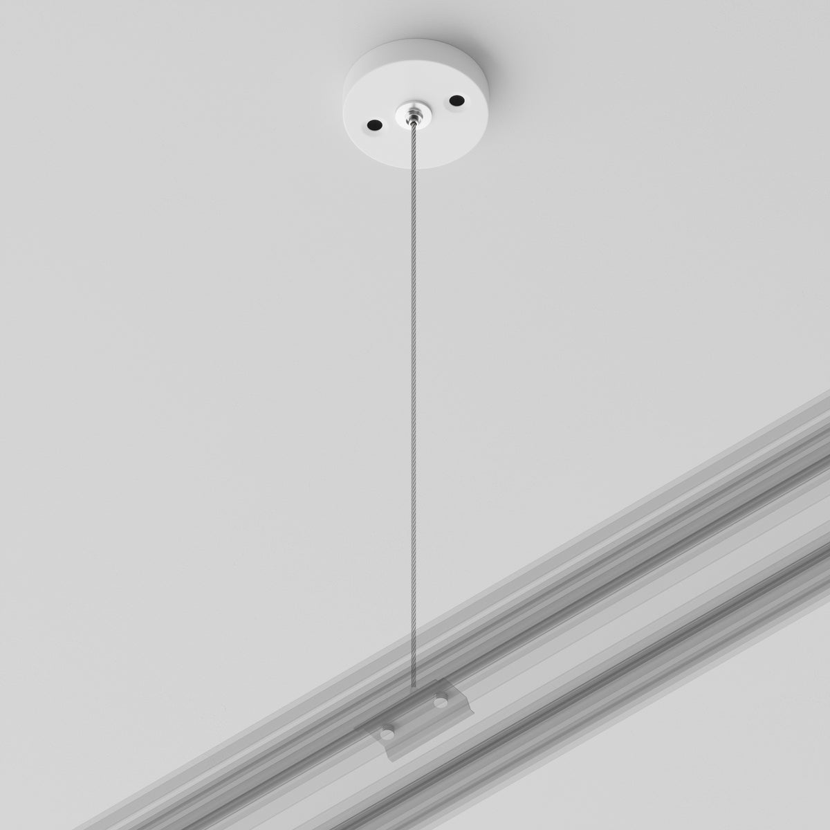 Komponenty do systemu szyn natynkowych Technical Accessories for tracks Unity - x TRA001CW-11W | Biały
