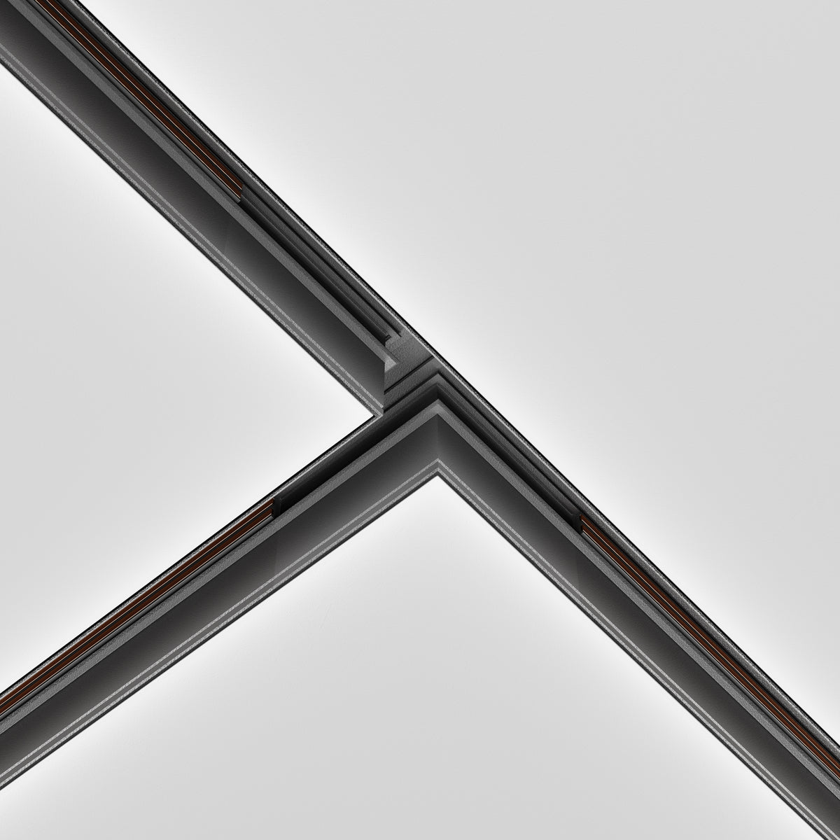 Komponenty do wbudowanego systemu szynowego Technical Accessories for tracks Exility IP20 x TRA034CT-42.12B | Czarny