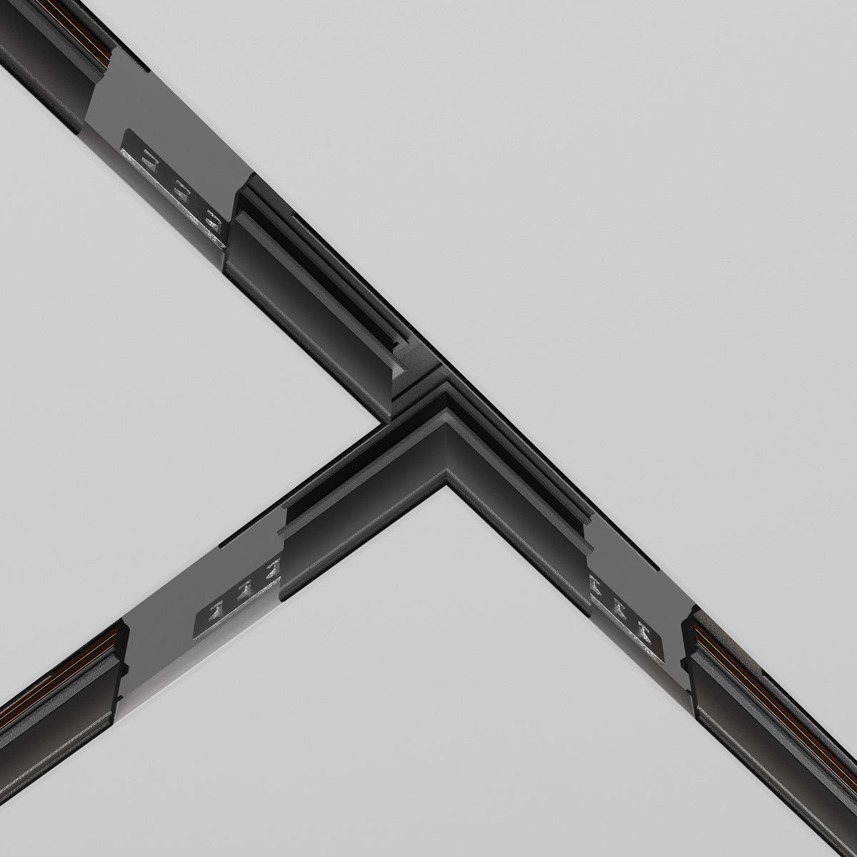 Komponenty do wbudowanego systemu szynowego Technical Accessories for tracks Exility IP20 x TRA034CT-42.12B | Czarny