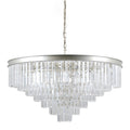 Kryształowa lampa wisząca Verdes śr. 85cm 14xE14 | złota