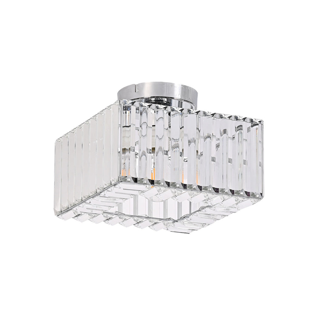 Kwadratowy plafon Vetro chrom 1xE27
